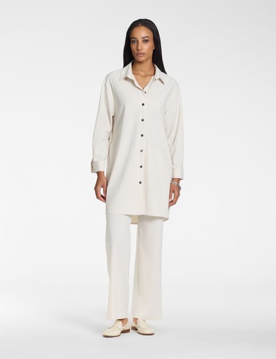 Sarah Pacini Shirt dress – techno fabric
