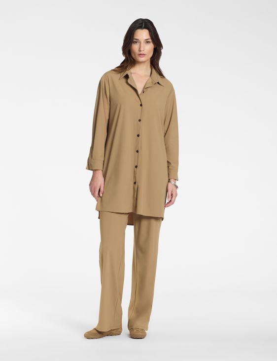 Sarah Pacini Shirt dress – techno fabric