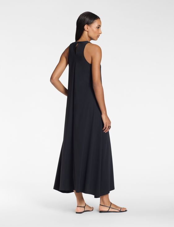 Sarah Pacini Robe longue sans manches – tissu techno