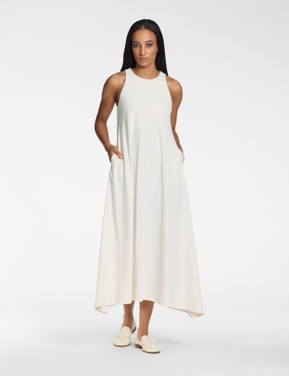 Sarah Pacini Sleeveless long dress – techno fabric