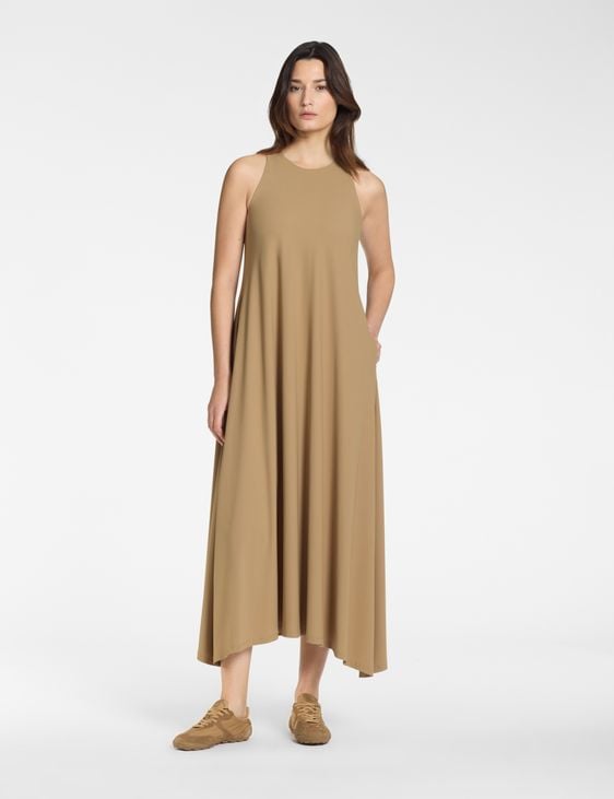 Sarah Pacini Sleeveless long dress – techno fabric