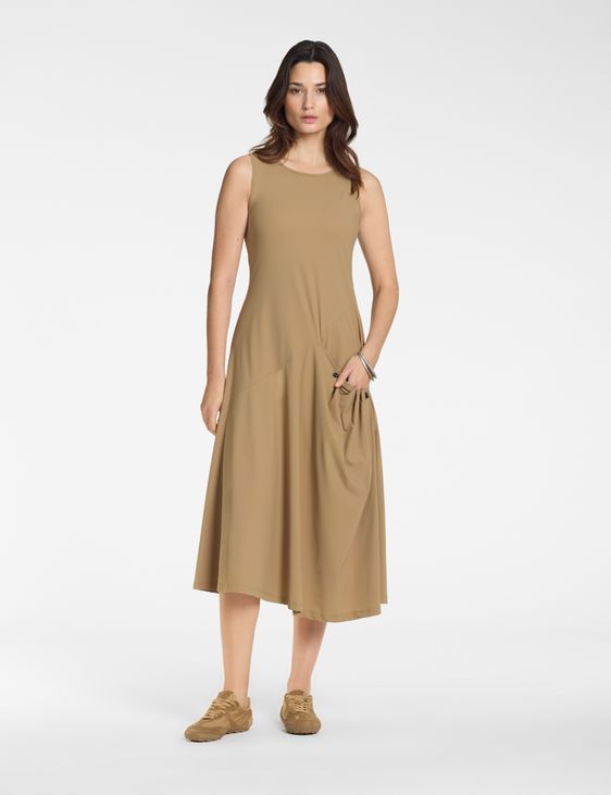 Sarah Pacini Sleeveless maxi dress – techno-fabric