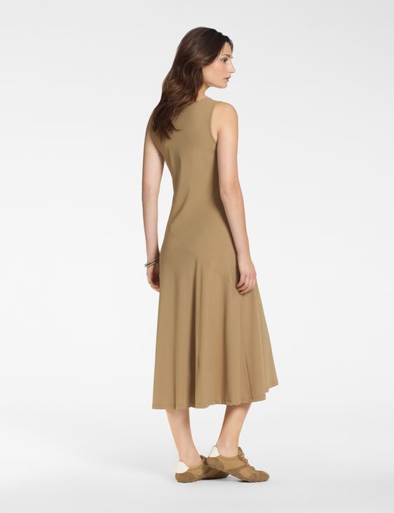 Sarah Pacini Sleeveless maxi dress – techno-fabric