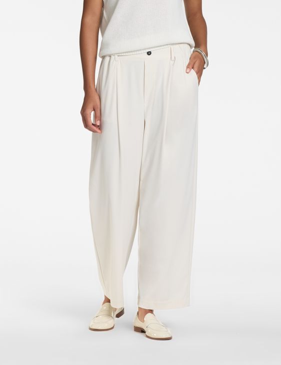 Sarah Pacini Straight Pants – techno fabric