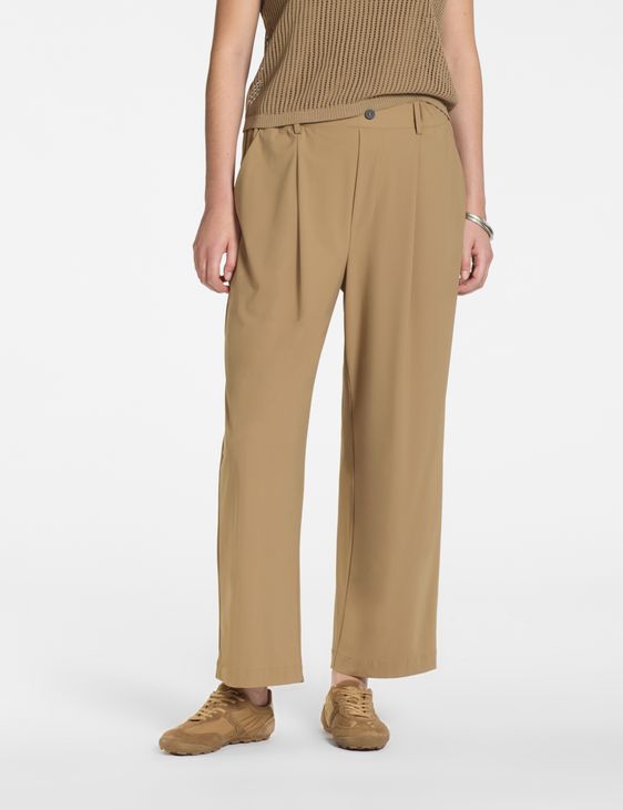 Sarah Pacini Straight Pants – techno fabric
