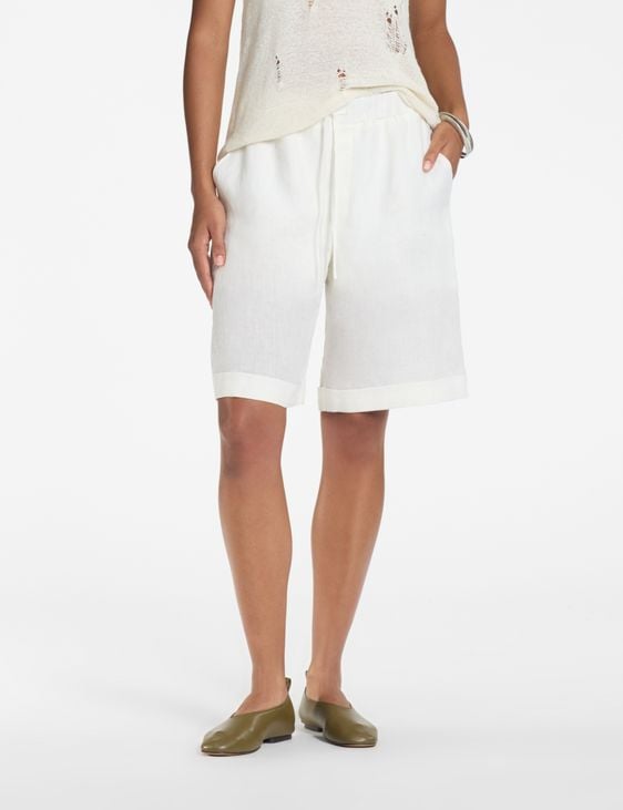 Sarah Pacini Shorts – 100 % Leinen