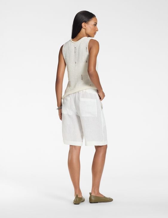 Sarah Pacini Shorts – 100 % Leinen