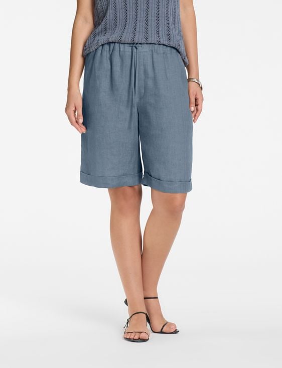 Sarah Pacini Bermuda shorts – 100% linen