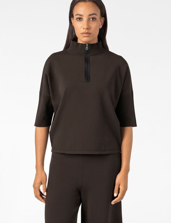 Sarah Pacini TRUI MET 3/4-MOUWEN – STRETCH VISCOSE