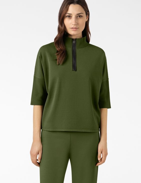 Sarah Pacini 3/4-SLEEVE SWEATER – STRETCH VISCOSE