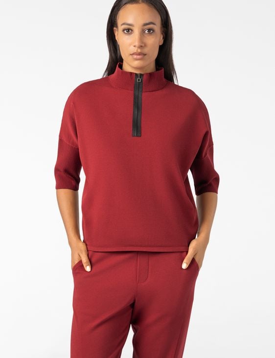 Sarah Pacini TRUI MET 3/4-MOUWEN – STRETCH VISCOSE