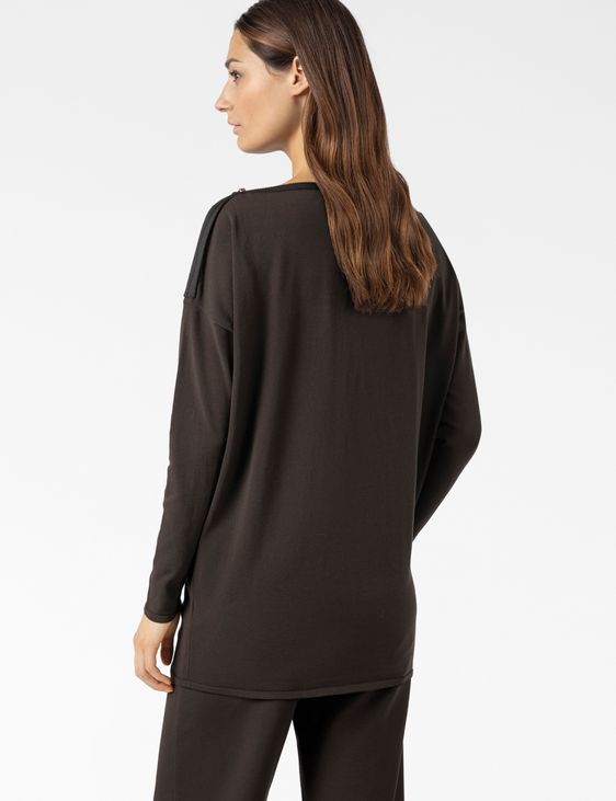 Sarah Pacini BOAT-NECK SWEATER – STRETCH VISCOSE