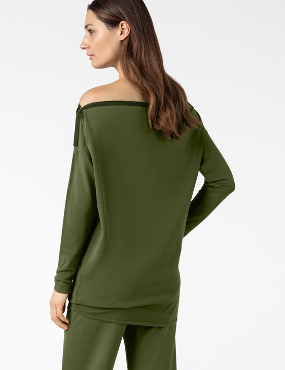 Sarah Pacini BOAT-NECK SWEATER – STRETCH VISCOSE