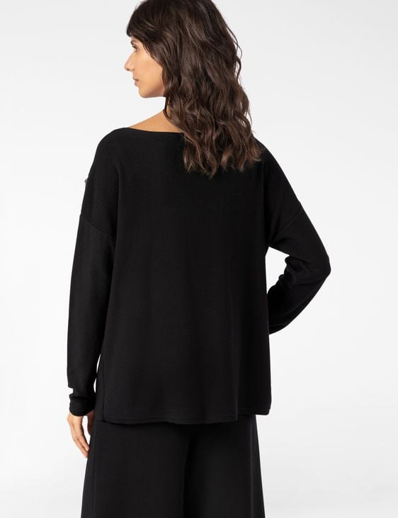 Sarah Pacini PULL - LIGNES CONTRASTÉES MOHAIR