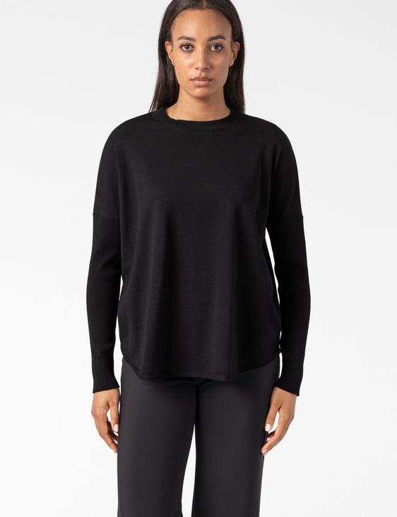 Sarah Pacini SWEATER – RIBBED SLEEVES