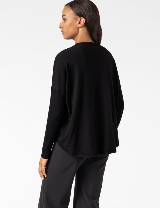 Sarah Pacini SWEATER – RIBBED SLEEVES