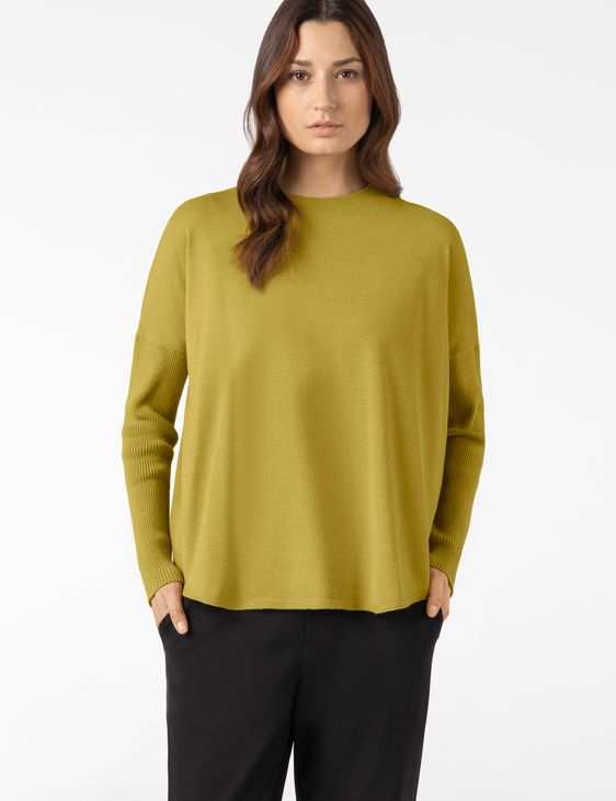 Sarah Pacini SWEATER – RIBBED SLEEVES