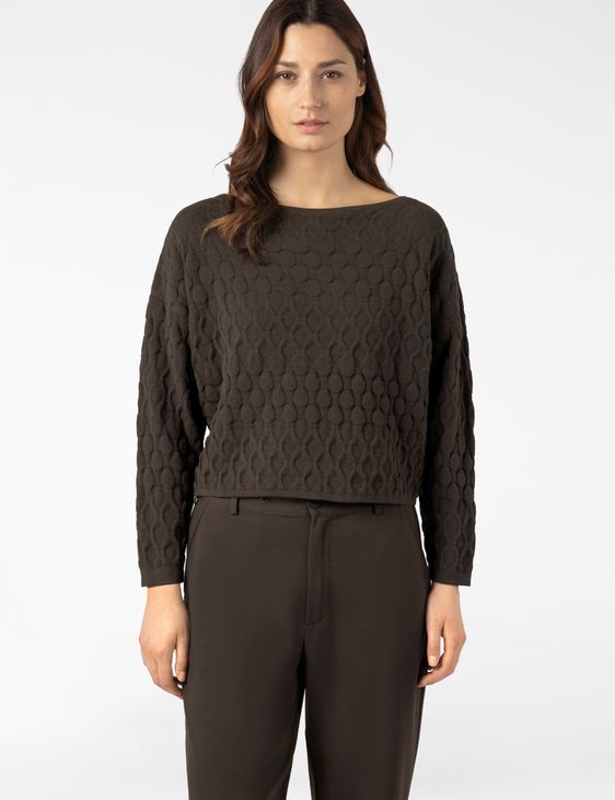 Sarah Pacini PULL COURT - MATELASSÉ