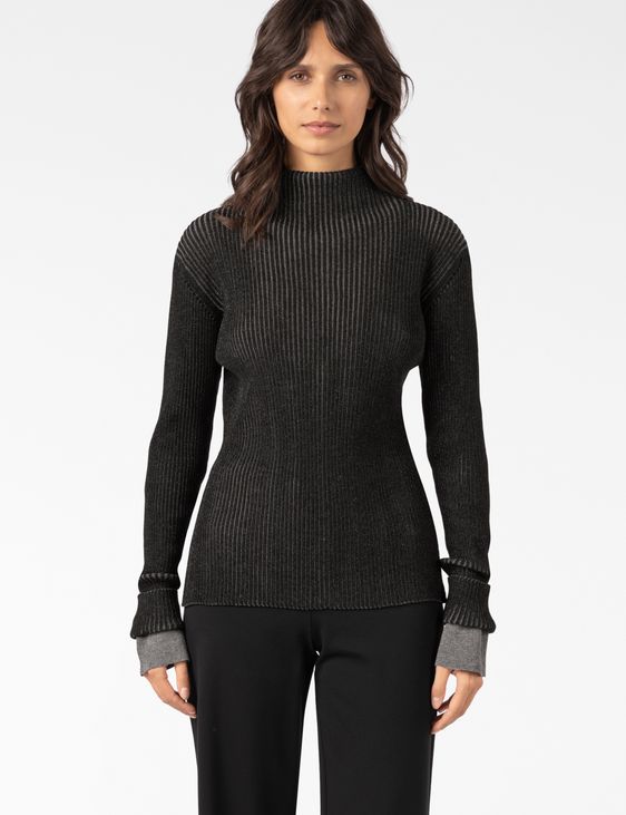Sarah Pacini TRUI MET COL – GLANZENDE RIB