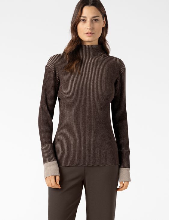 Sarah Pacini TRUI MET COL – GLANZENDE RIB