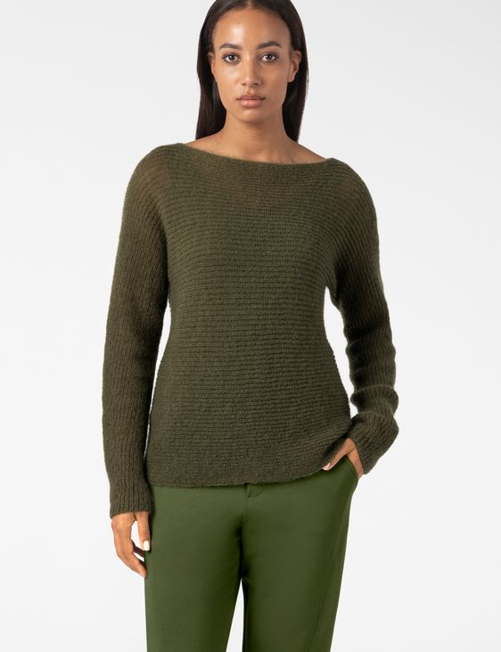 Sarah Pacini FITTED SWEATER – AIRY RIB KNIT