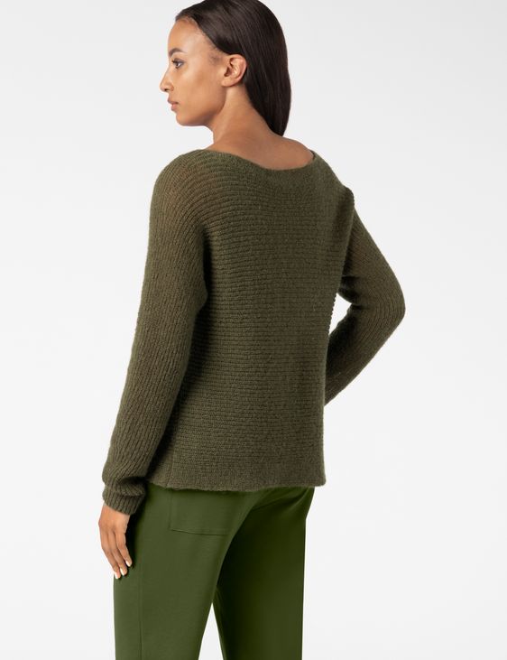 Sarah Pacini FITTED SWEATER – AIRY RIB KNIT