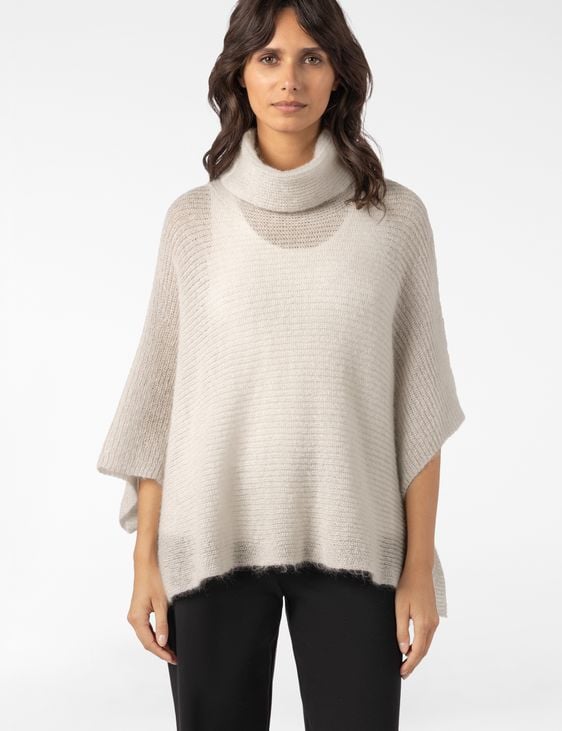 Sarah Pacini 3/4-SLEEVE SWEATER – AIRY RIB KNIT