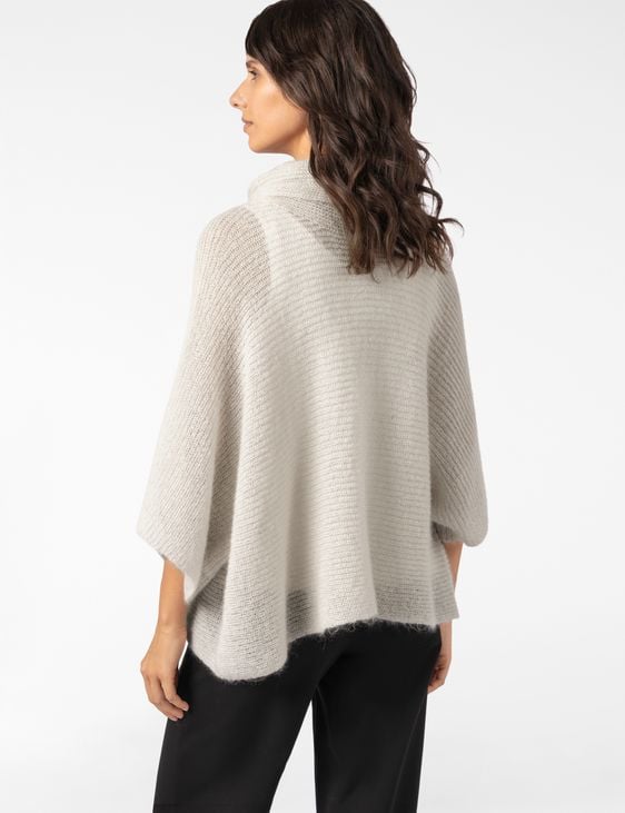 Sarah Pacini 3/4-SLEEVE SWEATER – AIRY RIB KNIT