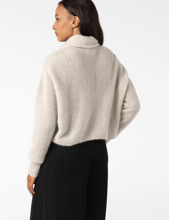 Sarah Pacini CROPPED CARDIGAN – SEAMLESS MOHAIR