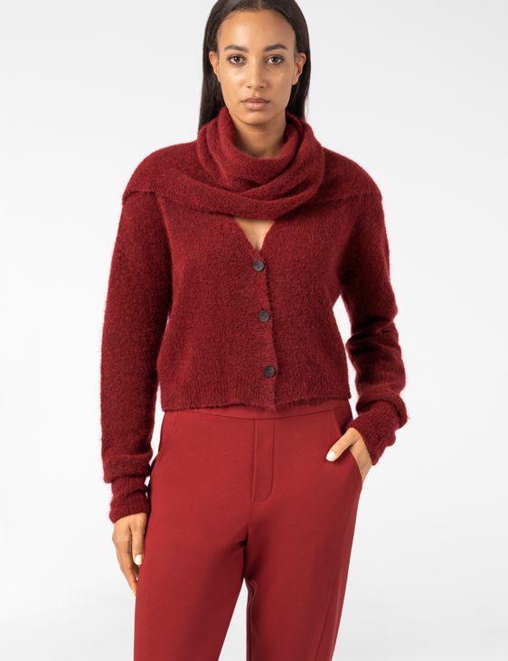 Sarah Pacini KURZER CARDIGAN – NAHTLOSER MOHAIR