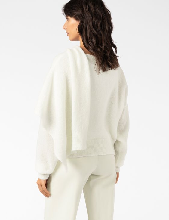 Sarah Pacini TRUI MET SJAALKRAAG – STRETCH MOHAIR