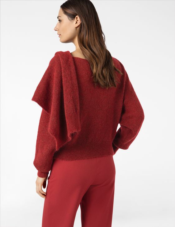 Sarah Pacini PULL COL ÉCHARPE - MOHAIR STRETCH