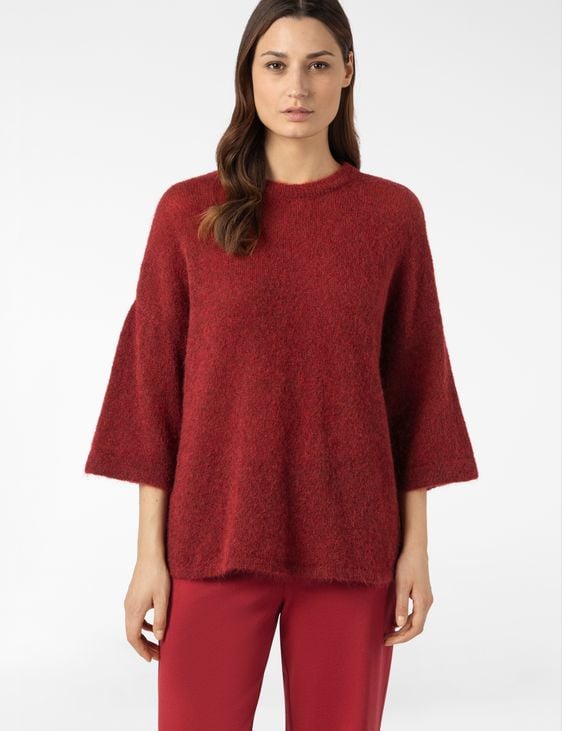 Sarah Pacini PULLOVER MIT 3/4-ÄRMELN – STRETCH-MOHAIR