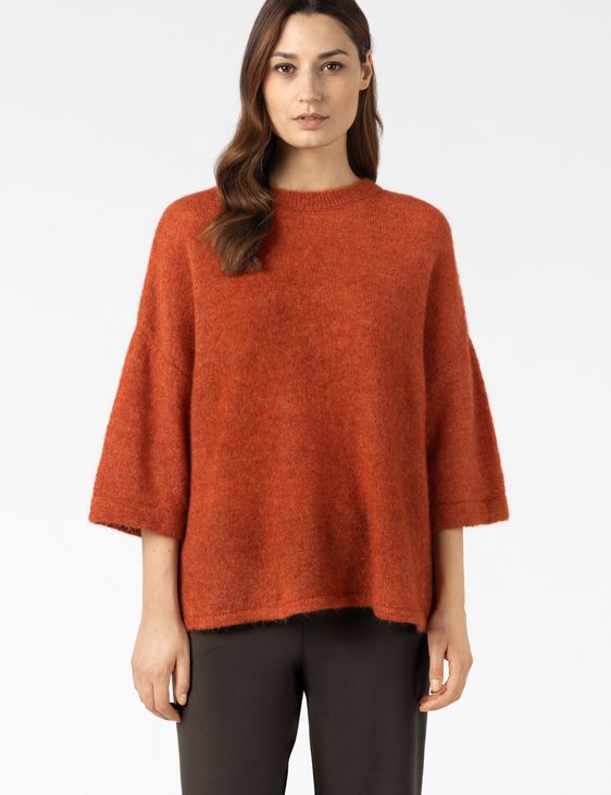 Sarah Pacini 3/4-SLEEVE SWEATER – STRETCH MOHAIR