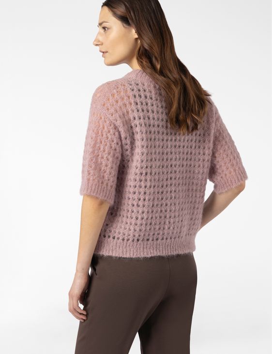 Sarah Pacini TRUI MET KORTE MOUWEN – AJOUR MOHAIR