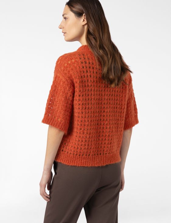Sarah Pacini TRUI MET KORTE MOUWEN – AJOUR MOHAIR