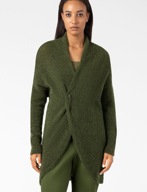 Sarah Pacini Long cardigan – mohair-merino