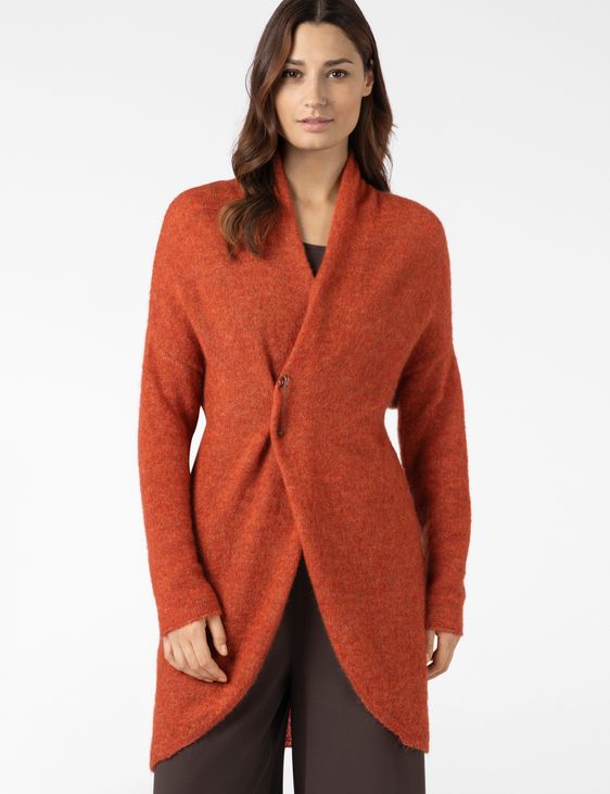 Sarah Pacini Long cardigan – mohair-merino