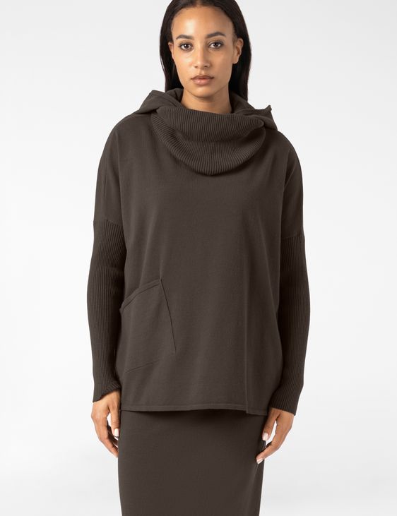Sarah Pacini Pull à capuche – viscose stretch