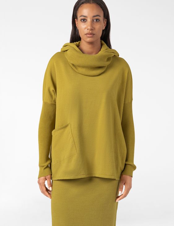 Sarah Pacini Hooded sweater – viscose stretch