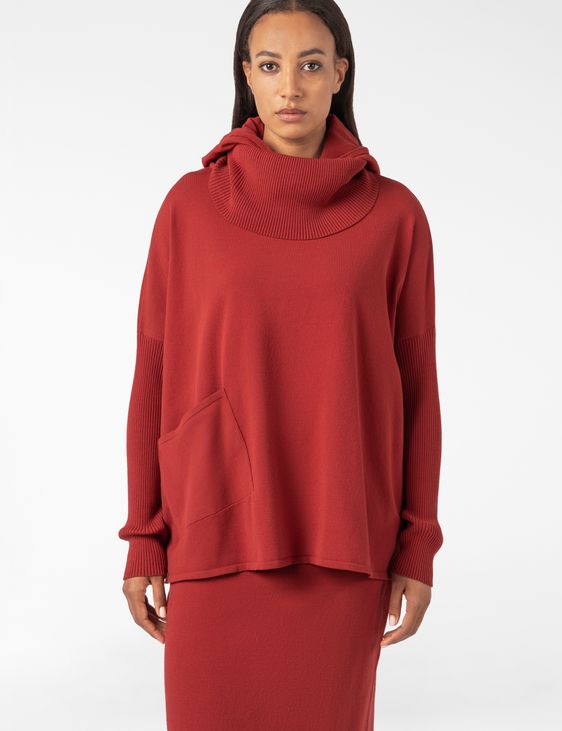 Sarah Pacini Pull à capuche – viscose stretch