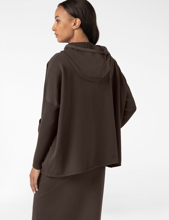 Sarah Pacini Hooded cardigan – viscose stretch
