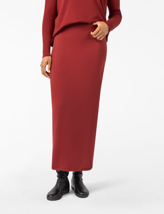Sarah Pacini Gebreide maxi-rok – viscose stretch