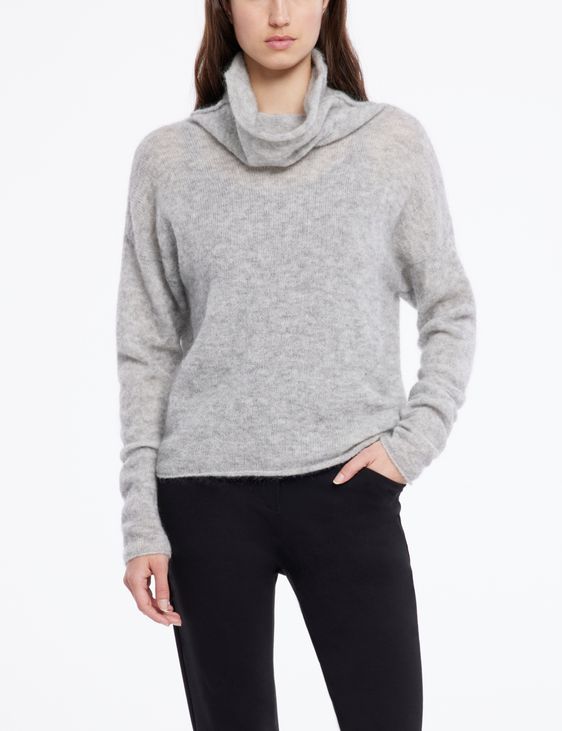 Sarah Pacini Mohair-merino sweater - short