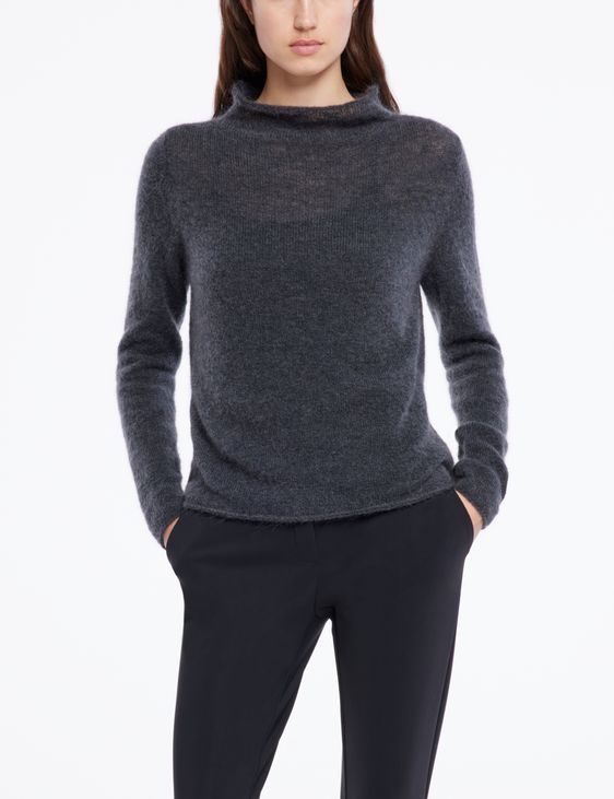 Sarah Pacini Mohair-merino sweater