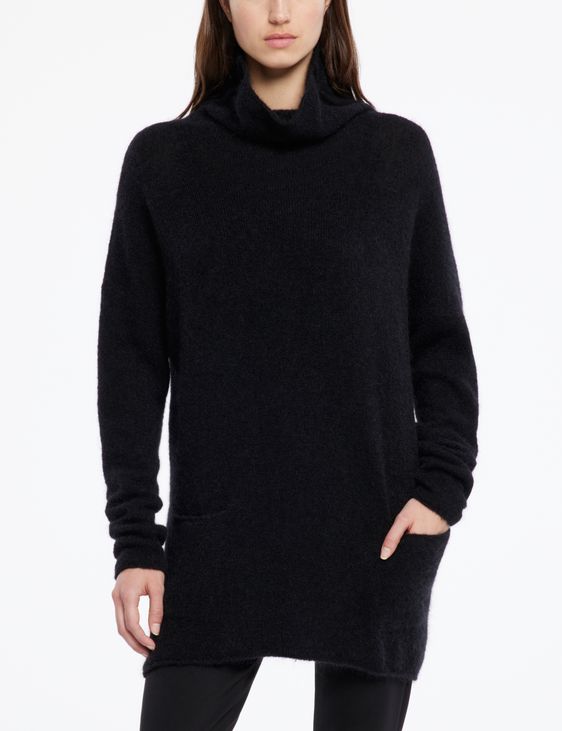 Sarah Pacini Lange rolkraagtrui – mohair-merino