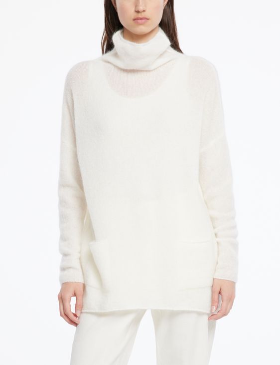 Sarah Pacini Lange rolkraagtrui – mohair-merino