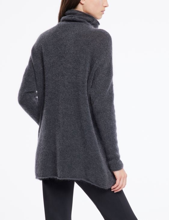 Sarah Pacini Lange rolkraagtrui – mohair-merino