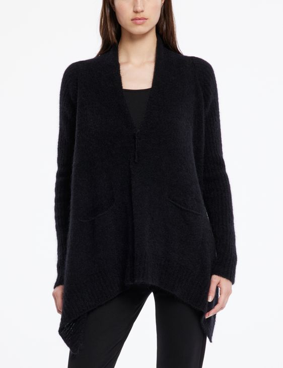 Sarah Pacini Asymmetric cardigan – mohair-merino