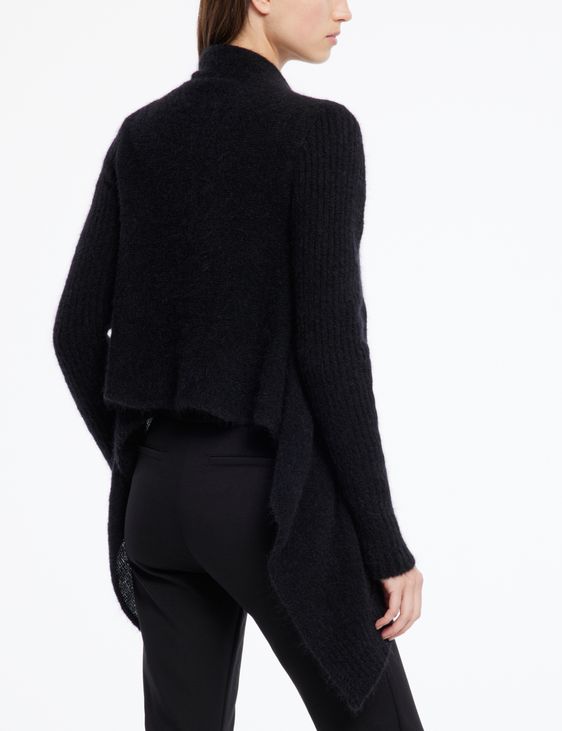 Sarah Pacini Asymmetric cardigan – mohair-merino